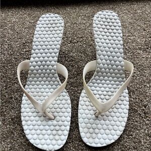 Jeffrey Campbell White Textured Sandals